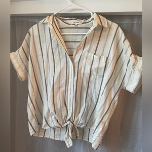 Madewell striped button-up